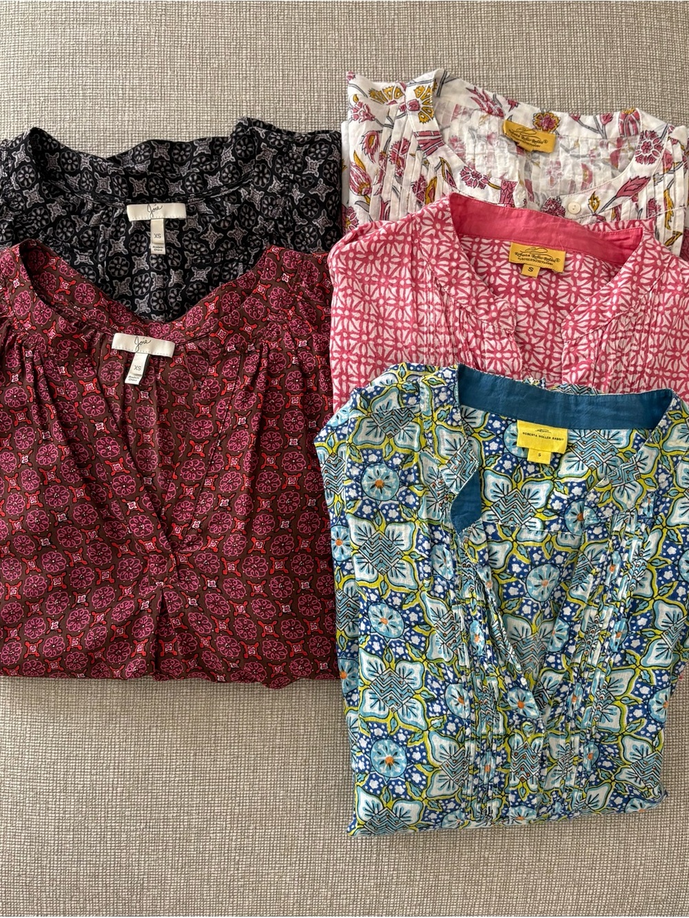Roberta Roller Rabbit & Joie Flowy Tops (Lot of 5)